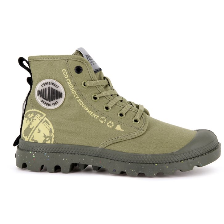 Pánské Boty Palladium Pampa Organic Metro Olivy Zelené | CZ GWM-52Y